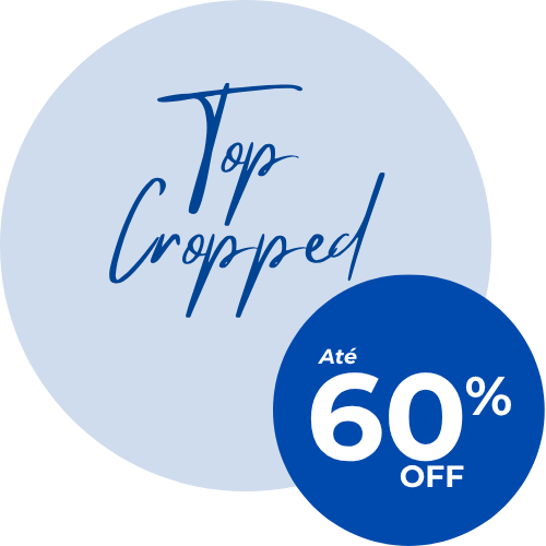 Top Cropped com até 60% OFF