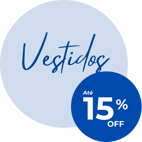 Vestidos com até 15% OFF