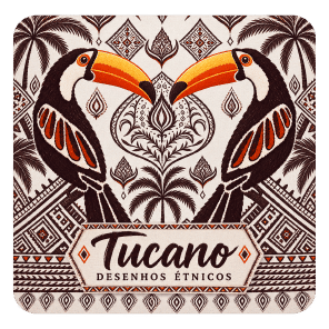 Estampa Tucano Desenhos Étnicos