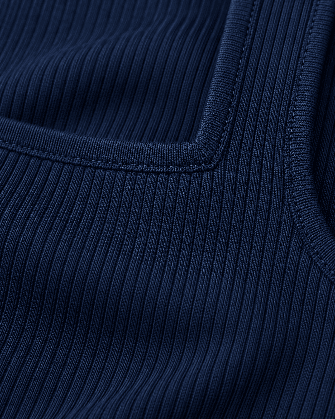 Textura da malha canelada premium da Blusa Antonella