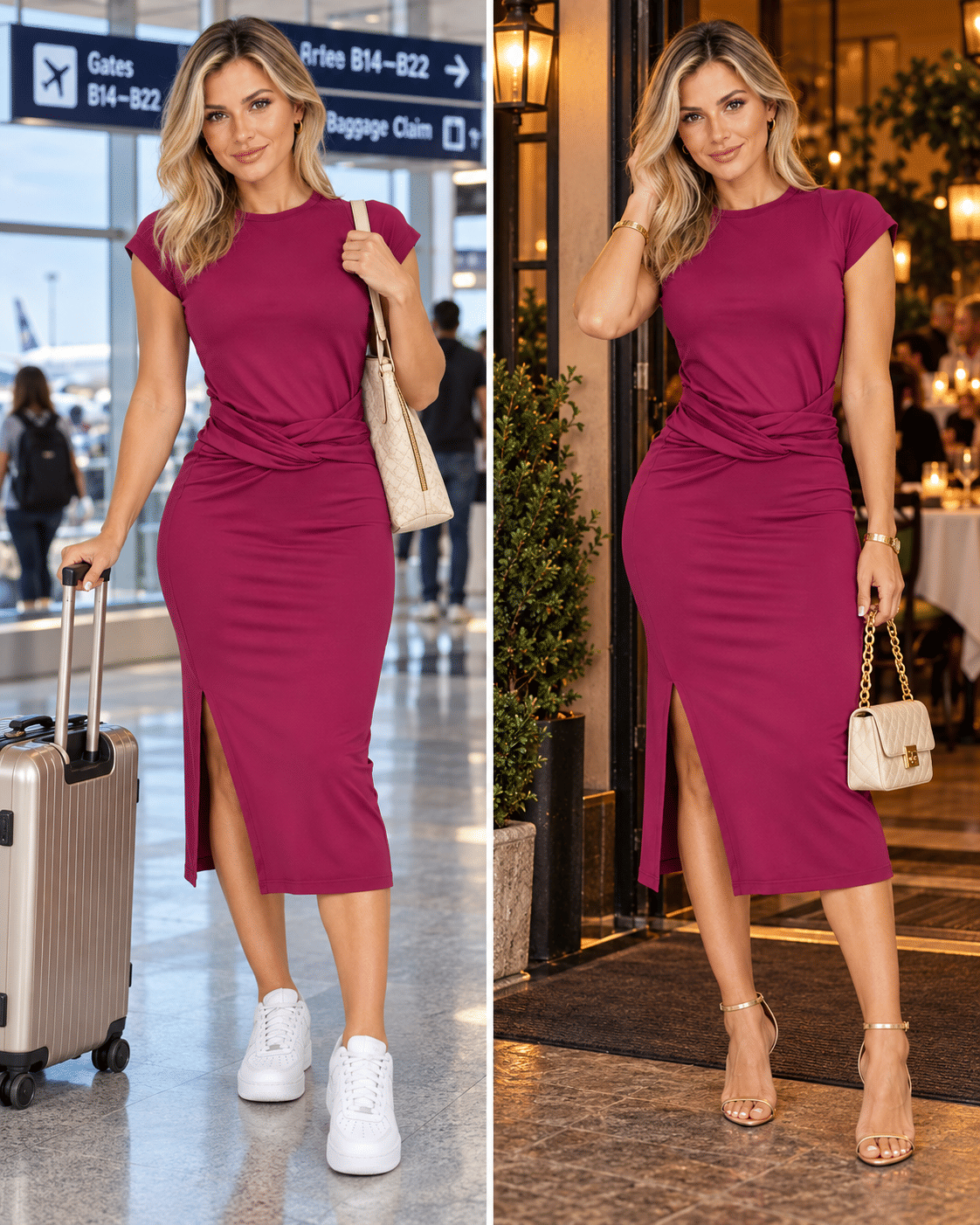 Como usar o Vestido Emoções Marsala