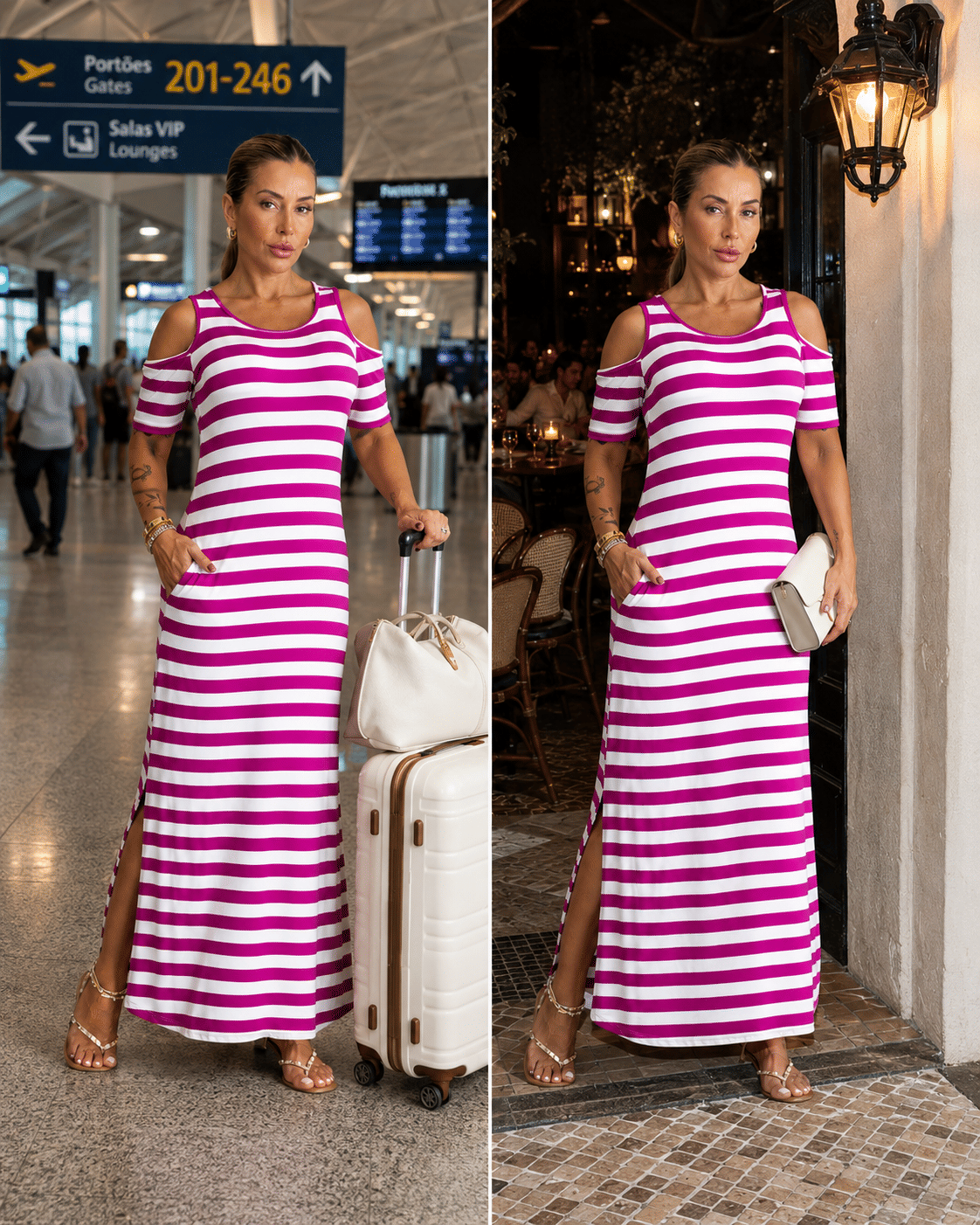 Como usar o Vestido Giulia Listrado