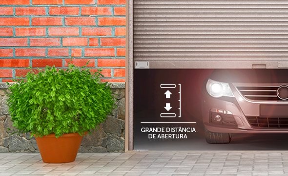 XAS Porta de Aço SP com Suporte - Para grandes distâncias de abertura