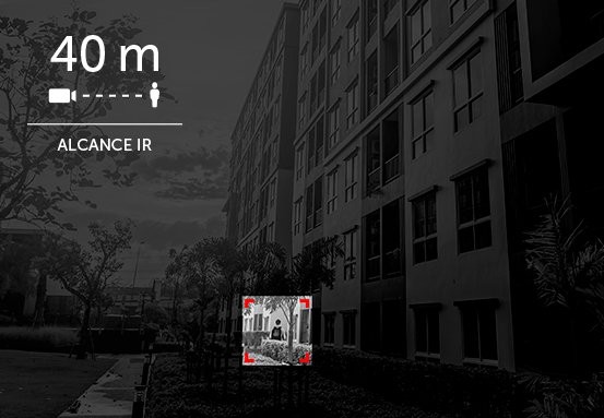 VIP 5440 IA - Nitidez noturna com alcance IR de 40 metros