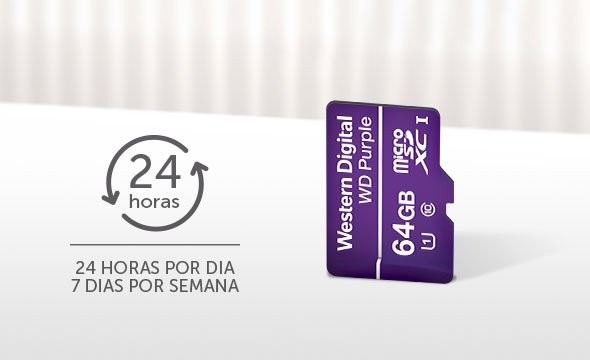 Cartão micro-SD 64 GB - Gravação