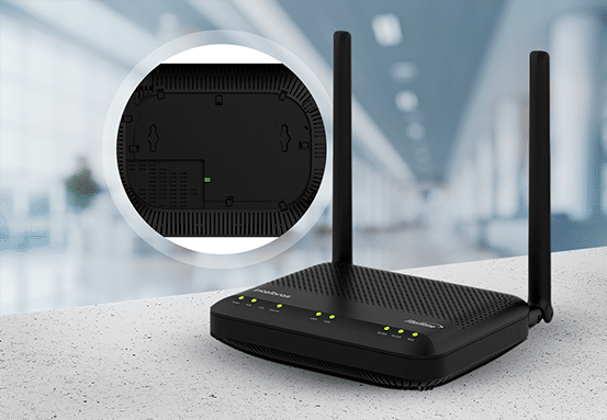 ONT HG6145D - Roseta para acomodação da fibra óptica