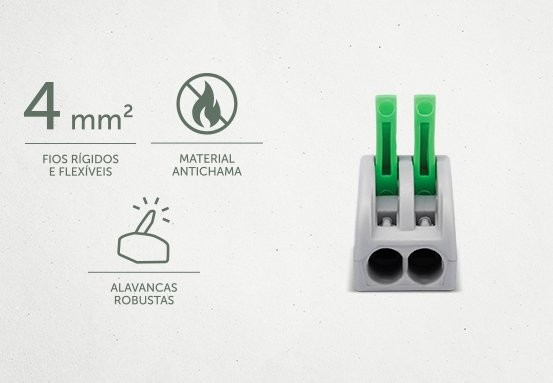 Conex 1000 Clip 2 vias - Qualidade