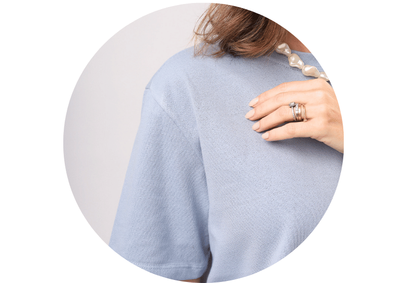 Trio Panna Olive - conjunto 3 peças em tricot verde oliva, vista completa